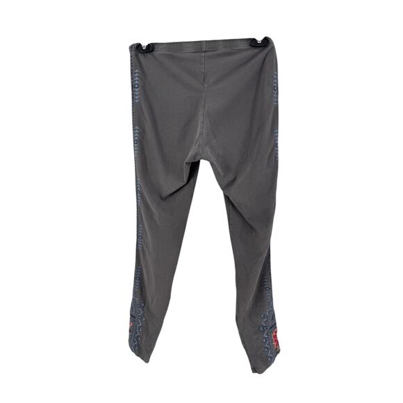 Johnny Was Women's Gray Embroidered Leggings Size Small - Picture 2 of 5